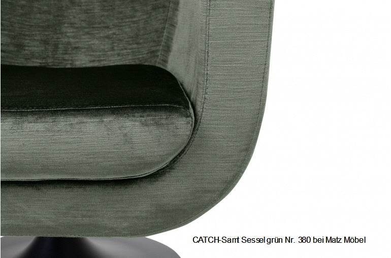 CATCH-Samt Sessel grün