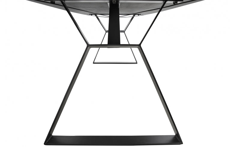 CLIVE, Designer Esstisch 200 cm mit Parkett Tischplatte