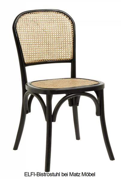 ELFI, Stuhl Rattan natur-braun Wiener Geflecht 2 Stück
