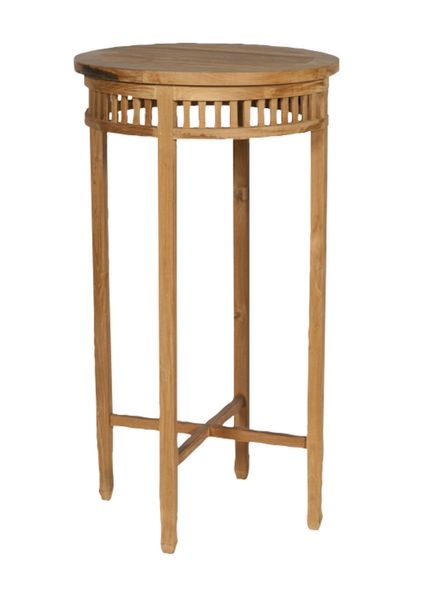 GINA, Garten Stehtisch rund 70 cm im Landhausstil
