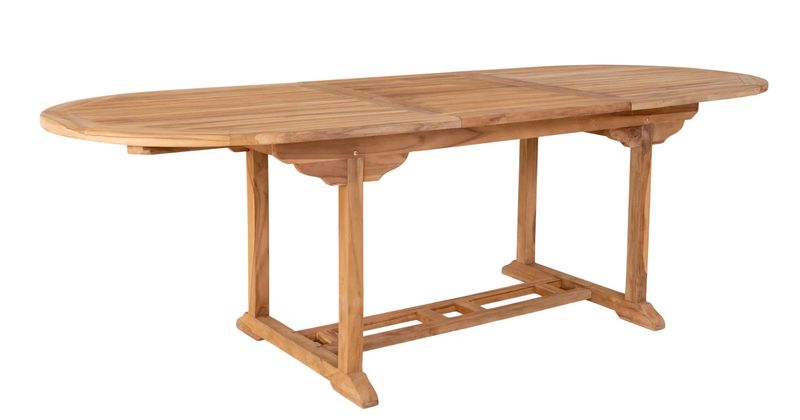 Gartentisch IKE oval Holz L 180 auf 240 cm ausziehbar