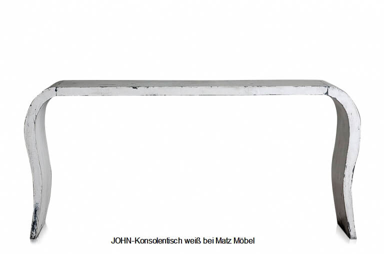 JOHN, Konsolentisch weiß modern