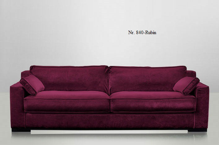 JOSUA, Designer Sofa Samt 4 Sitzer viele Farben