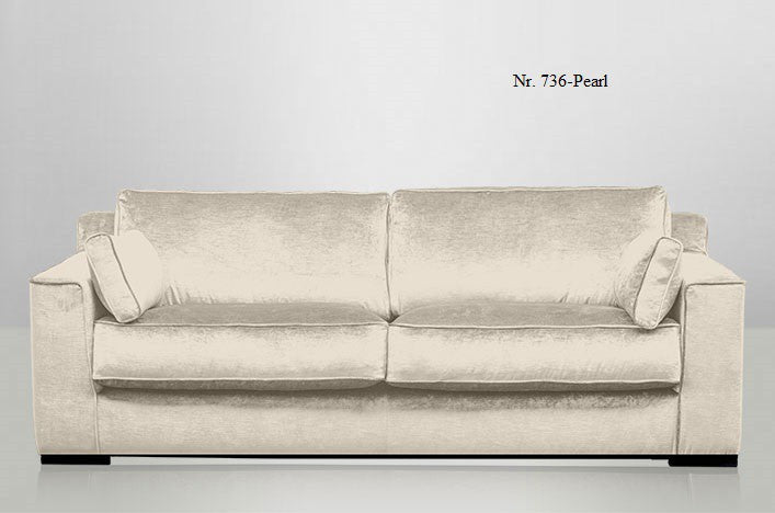 JOSUA, Samt Sofa 3 Sitzer, Designermöbel