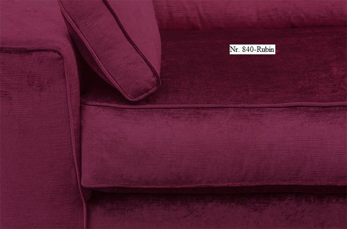 JOSUA, Samt Sofa 3 Sitzer, Designermöbel