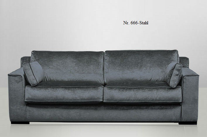 JOSUA, Samt Sofa 3 Sitzer, Designermöbel