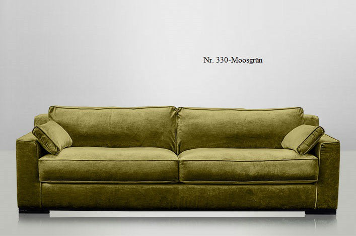 JOSUA, Couch Samt 4 Sitzer, Designer Samtsofa