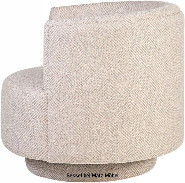 KIM, Sessel creme weiß, Designer Drehsessel