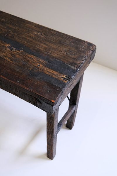 ULLA, Alter Konsolentisch B 122 cm Altholz, Klapptisch
