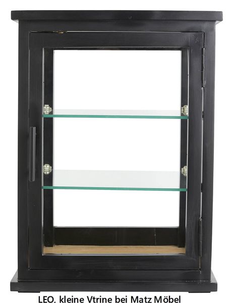 LEO, kleine Vitrine, Tischvitrine