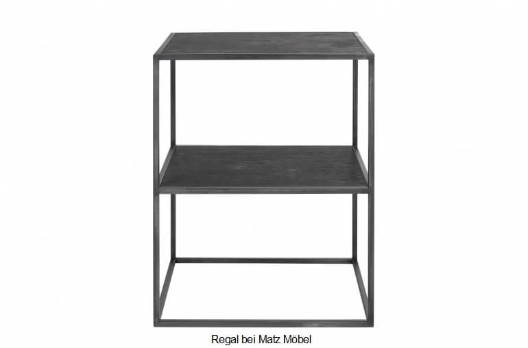 LILLY, Designer Regal mit Schrank schwarz-natur