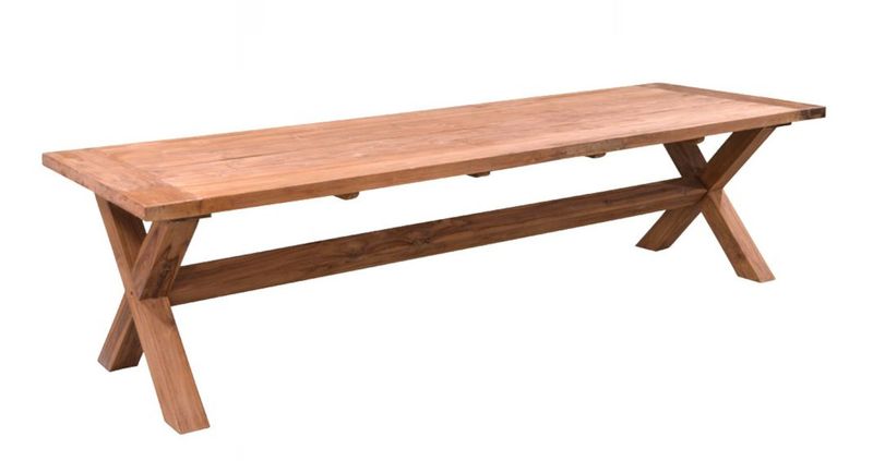 LIV, Gartentisch 300 cm Massivholz Landhausstil