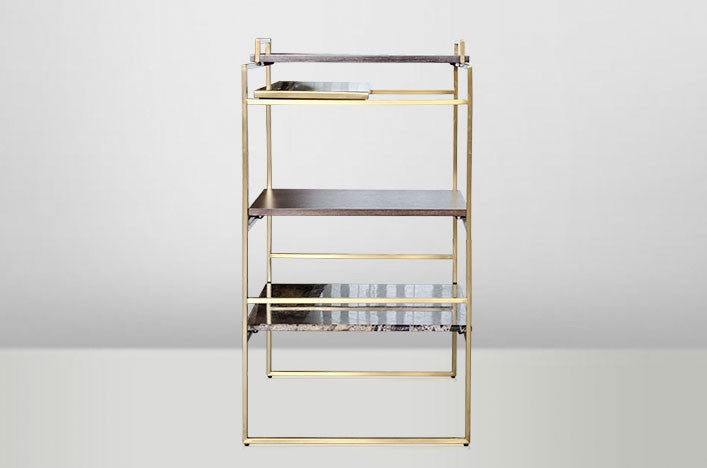LIMA, Beistelltisch Marmor schwarz oder gold
