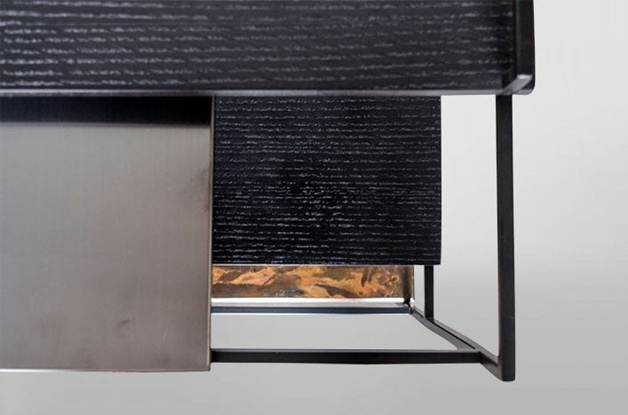 LIMA, Beistelltisch Marmor schwarz oder gold