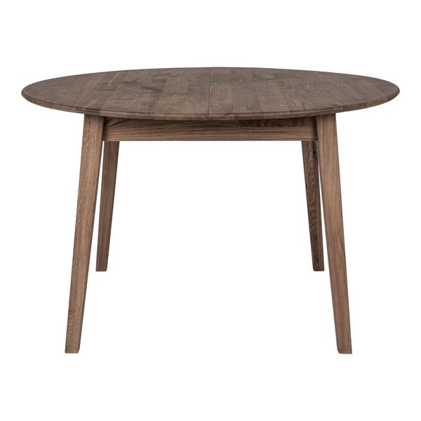 MIA, Landhaus Esstisch rund D 118 bis 158 cm, Ausziehtisch dunkle Eiche
