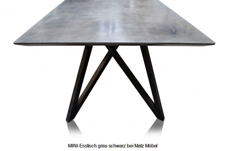 MINI, Designer Esstisch schwarz-grau, Spidertisch