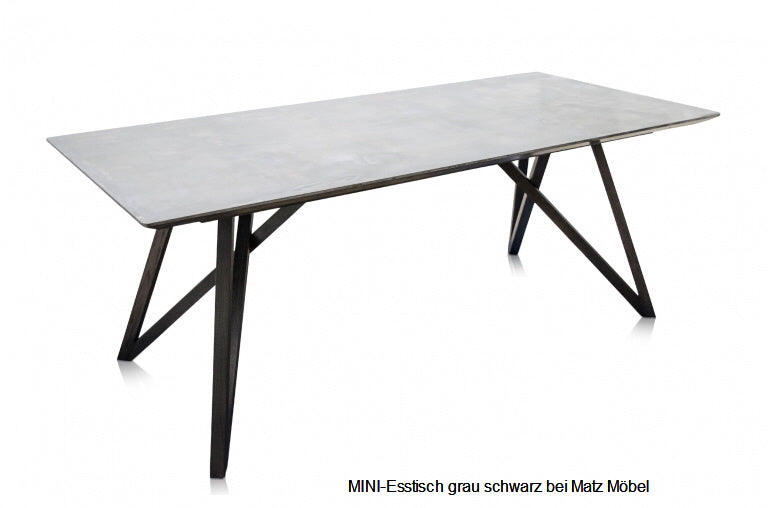 MINI, Designer Esstisch schwarz-grau, Spidertisch