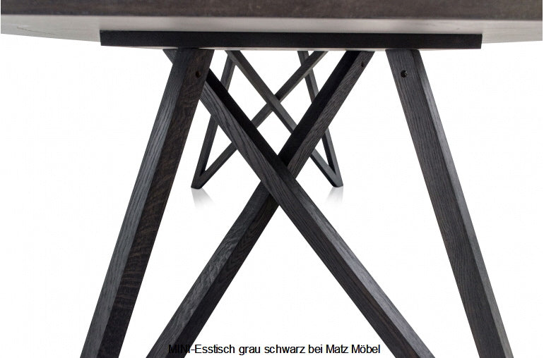 MINI, Designer Esstisch schwarz-grau, Spidertisch