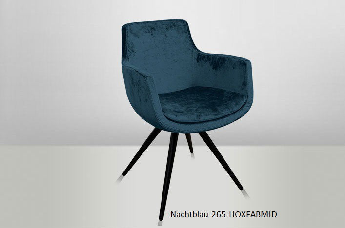 TILO, Stuhl Samt rot blau