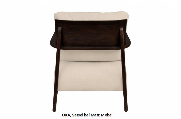 OKA, Designer Sessel Stoff beige