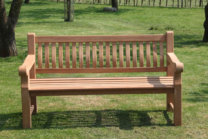 RICK, Landhaus Gartenbank Massivholz