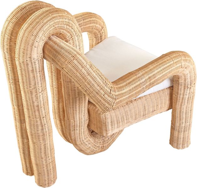 PEPP, Stylischer Designer Sessel aus Rattan