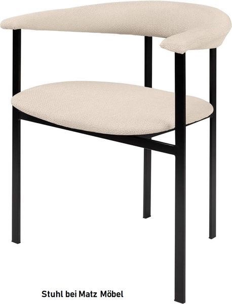 PORTO, Designer Esszimmerstuhl weiß schwarz