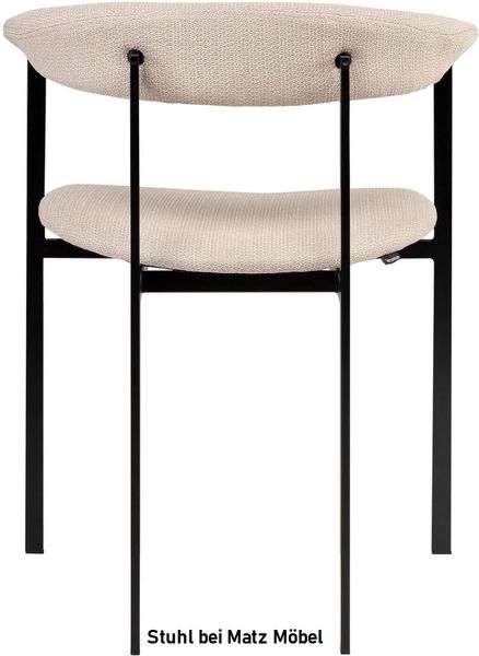 PORTO, Designer Esszimmerstuhl weiß schwarz