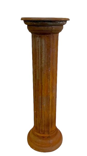 Gartendekoration "runde Säule Gusseisen" H 75 cm
