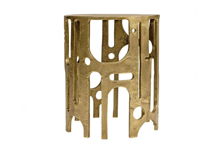 SAVA, Designer Hocker gold rund