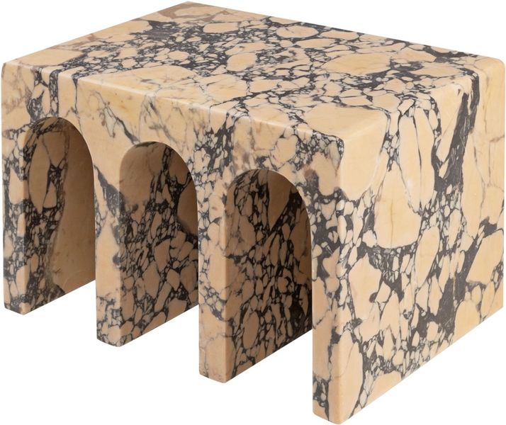 SEGA, Marmor Couchtisch Set aus Lila Brekzien Marmor