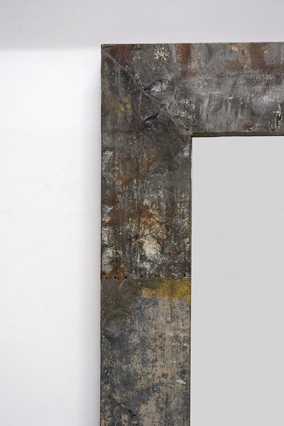 STONE, großer Spiegel mit shabby Eisenrahmen