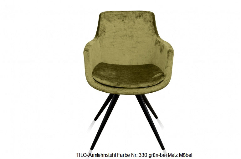 TILO,  Armlehnstuhl Samt grüne Farben