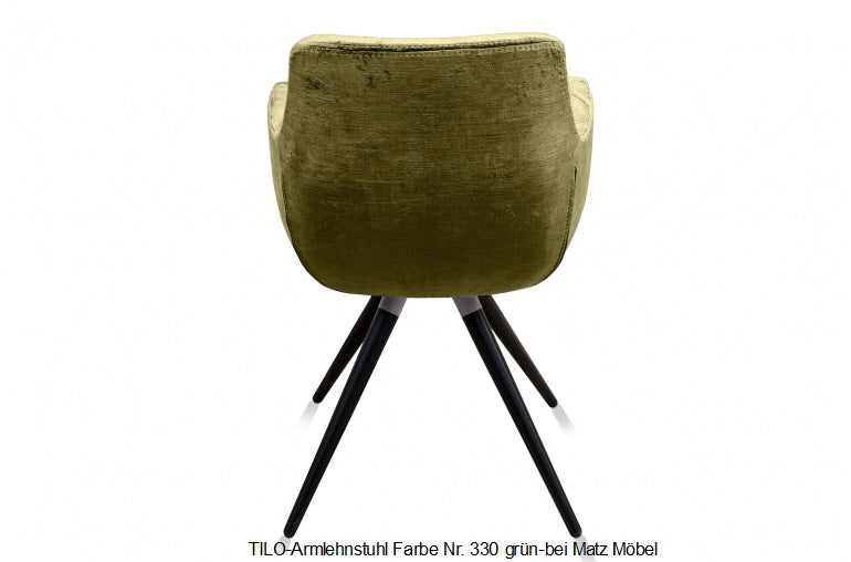 TILO,  Armlehnstuhl Samt grüne Farben