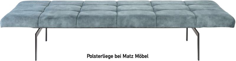 TONI, Daybed, Samt Polsterliege blau