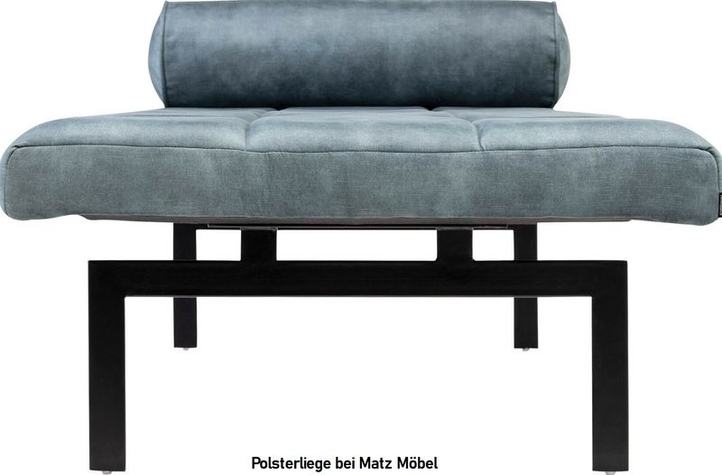 TONI, Daybed, Samt Polsterliege blau