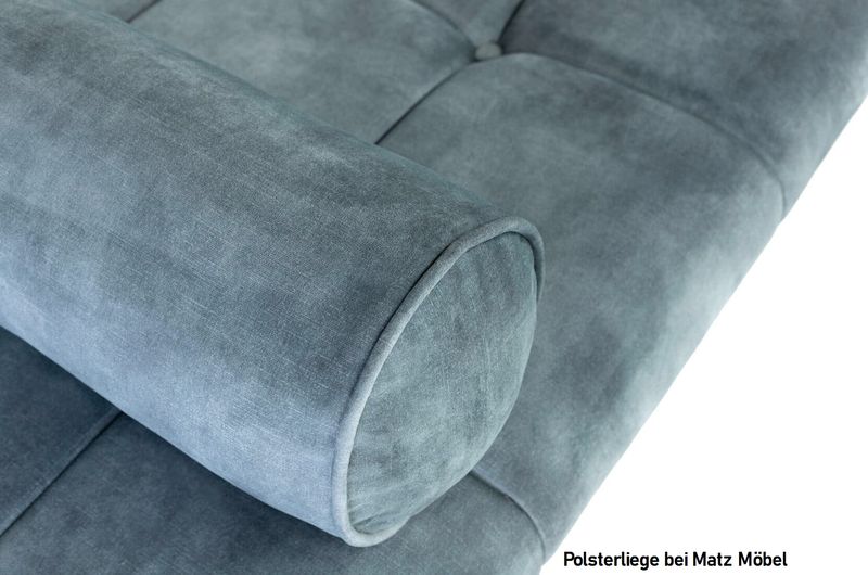 TONI, Daybed, Samt Polsterliege blau