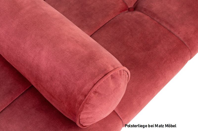 TONI, Daybed rot, Samt Polsterliege ruby