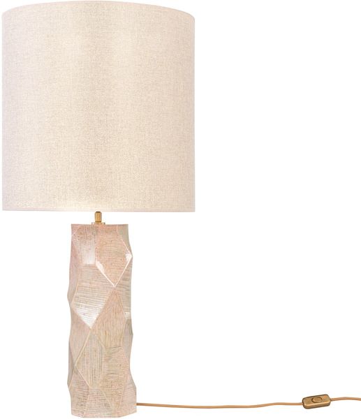 T3, Designer Tischlampe abstraktes Muster pastell