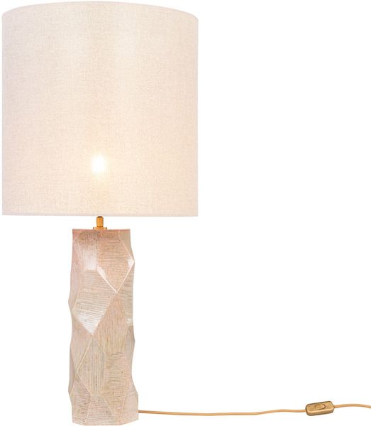 T3, Designer Tischlampe abstraktes Muster pastell