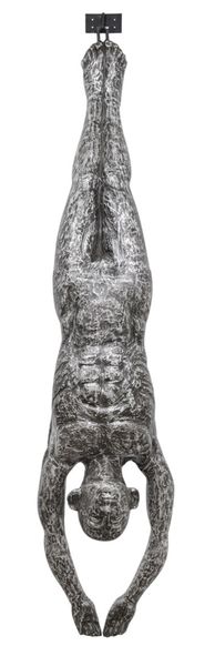 02, abstrakte Alu-Figur Statue H 200 cm "gestreckter Taucher"