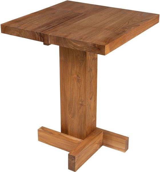 Bistrotisch JUNO Teakholz 60x60 cm - Quadratischer Esstisch Modern
