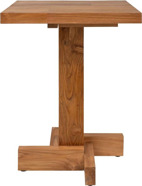 Bistrotisch JUNO Teakholz 60x60 cm - Quadratischer Esstisch Modern