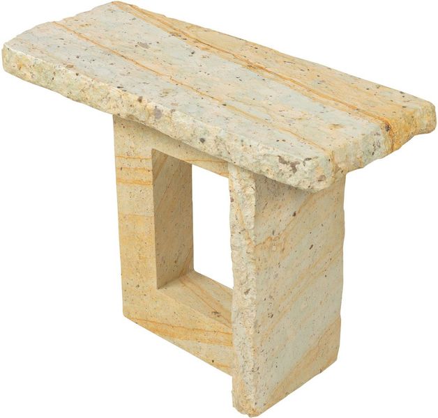 Abstrakter Sandstein Couchtisch in Grün - ARTUR bei Matz Möbel