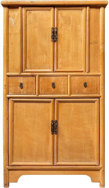 NETTA, alter Schrank helles Massivholz, antiker Schrank