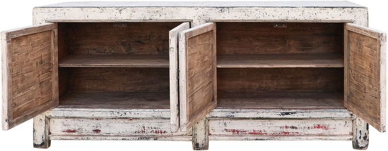SILA 1, Altes Sideboard weiß vintage, antikes Unikat