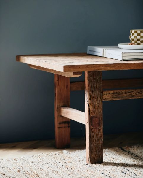 Matz Möbel Altholz Couchtisch MARTE 128 cm breit
