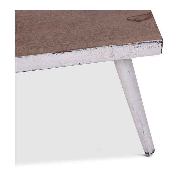 Landhaus Couchtisch JEFF natur-weiß vintage B 150 cm