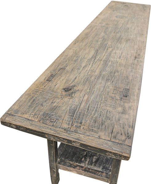 Matz Möbel alter Holz Konsolentisch 205 cm lang antik