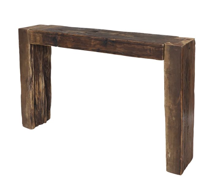 SOLA, vintage Holz Konsolentisch B 122 cm Altholz